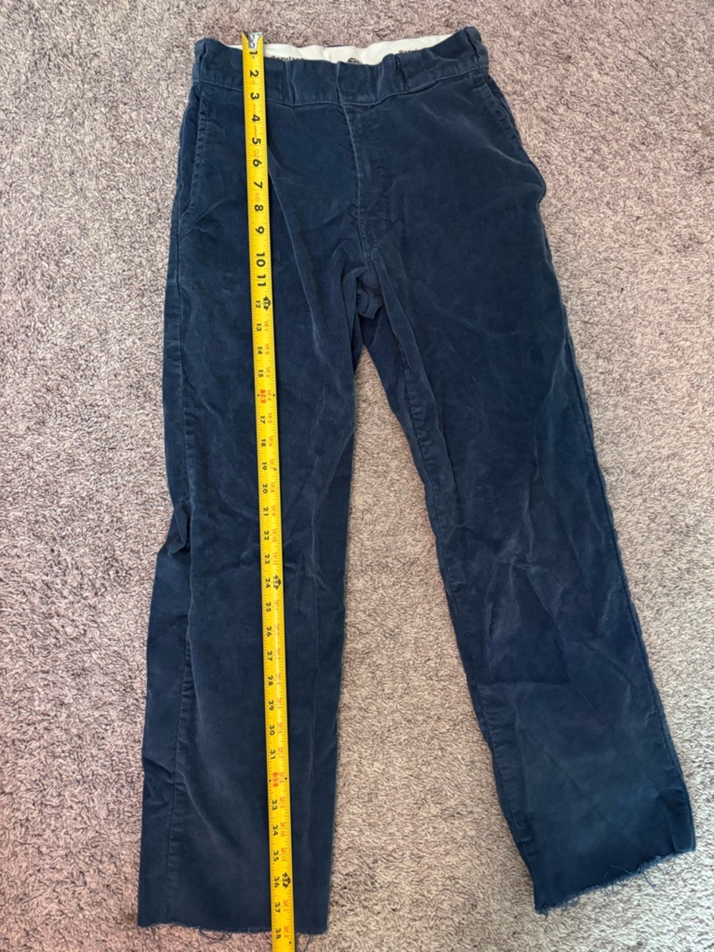 Dickies Blue Corduroy Pants Workwear Streetwear Straight Fit Size 29x32 - Picture 8 of 10